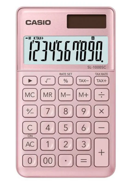 Калькулятор кишеньковий 10 розрядів рожевий Casio (SL-1000SC-PK-W-EP)